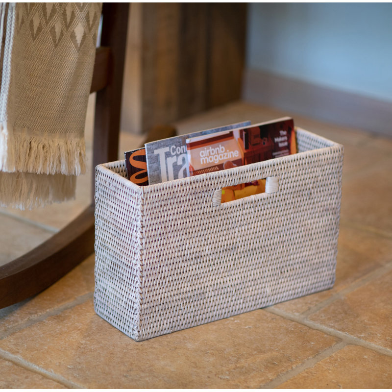 Bay Isle Home Branson Rattan Slim Magazine Holder & Reviews Wayfair